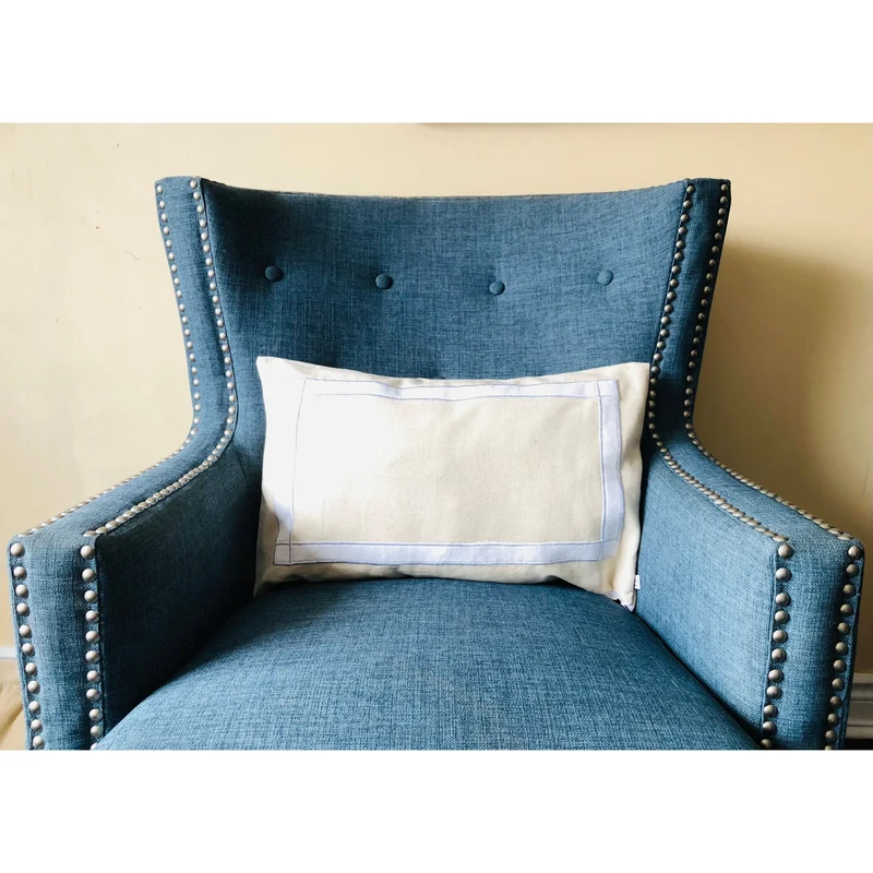 Trim Ivory Throw Pillow, "12x20" Lumbar Pillow Covers by Snazzy Living