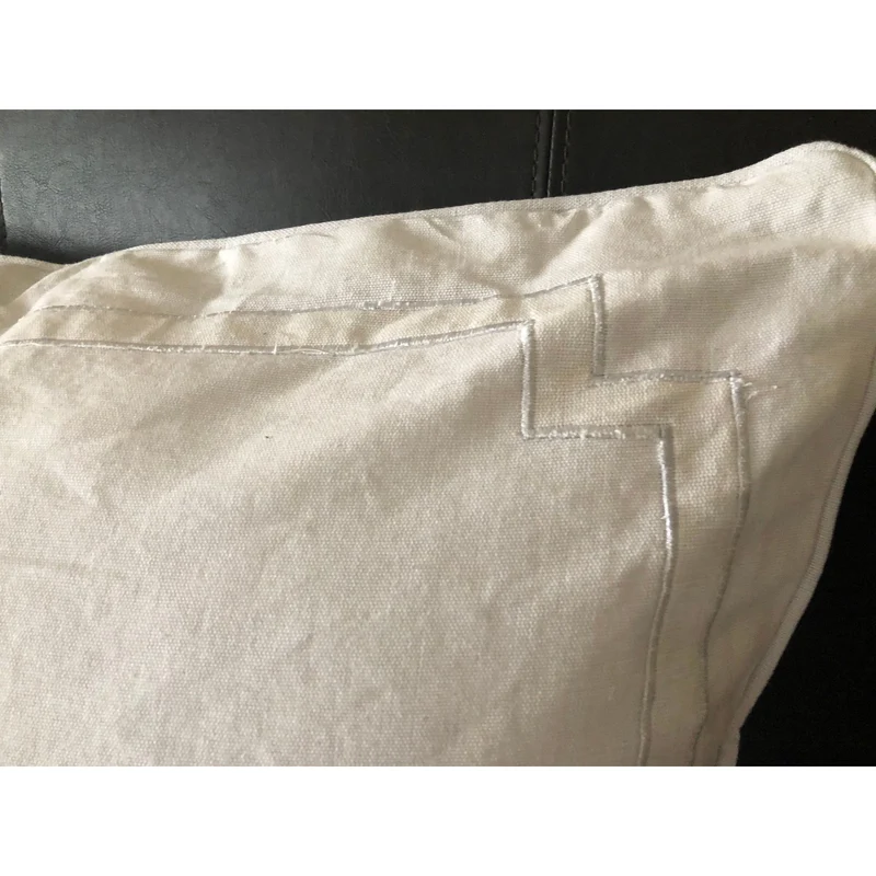 White Trim Throw Pillows, Trim Euro Shams, Border Pillow Covers, Black Pillows