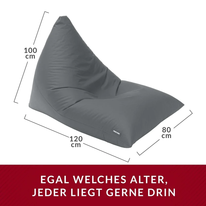 Triangel Sitzsack in PVC