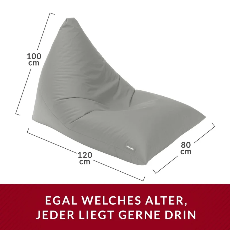 Triangel Sitzsack in PVC