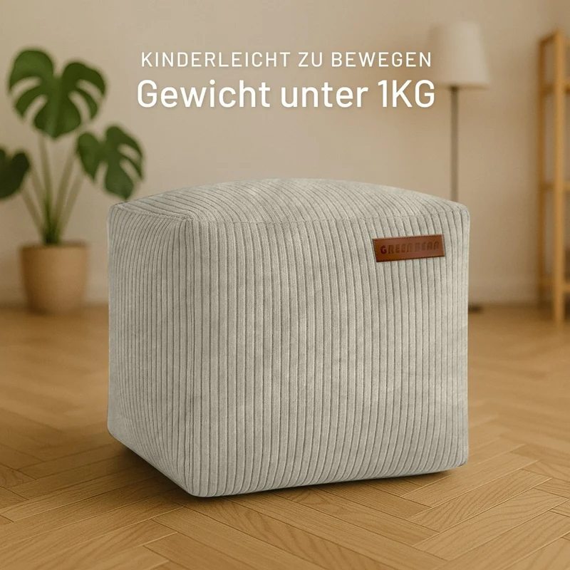 Cube Sitzhocker in Cord-Optik