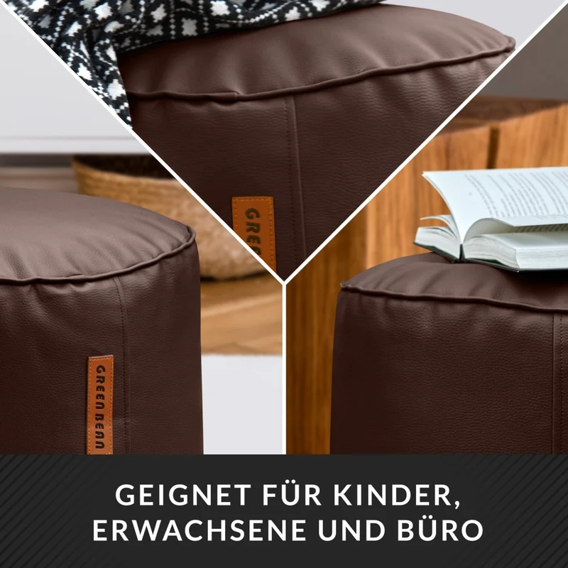 Stay Sitzhocker aus Kunstleder