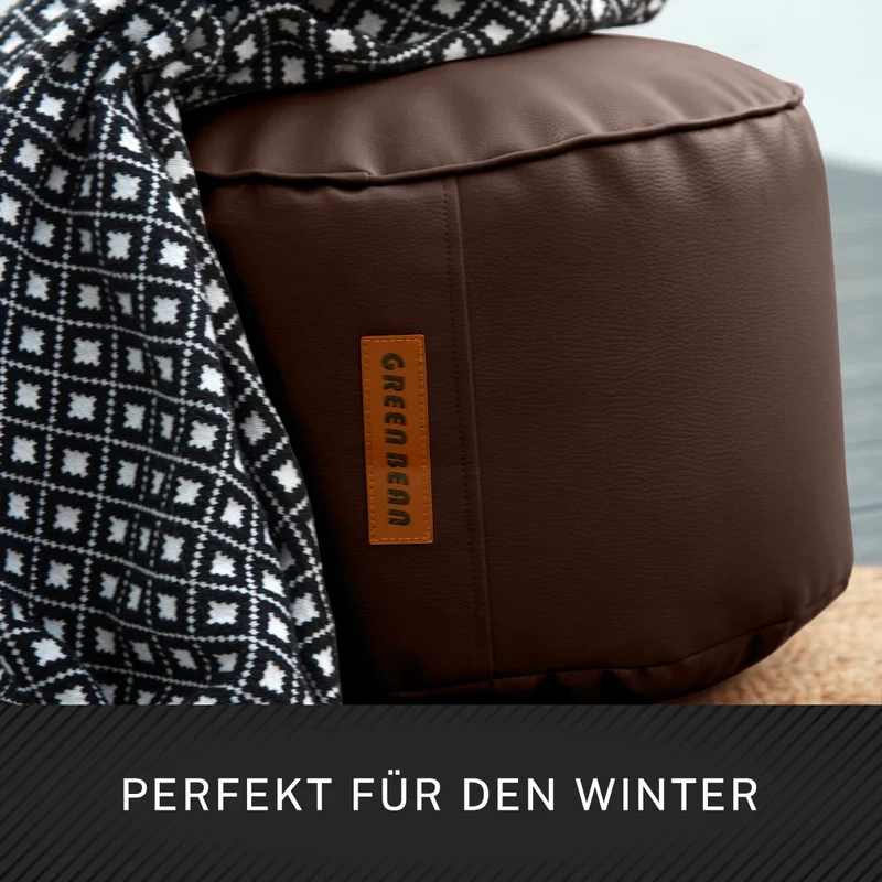 Stay Sitzhocker aus Kunstleder