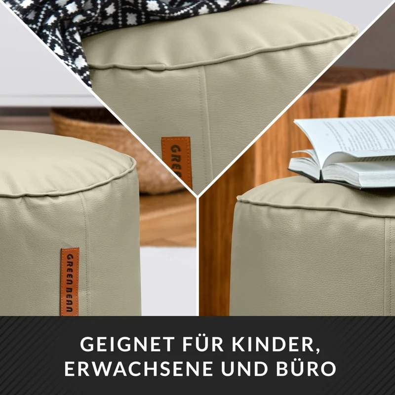 Stay Sitzhocker aus Kunstleder
