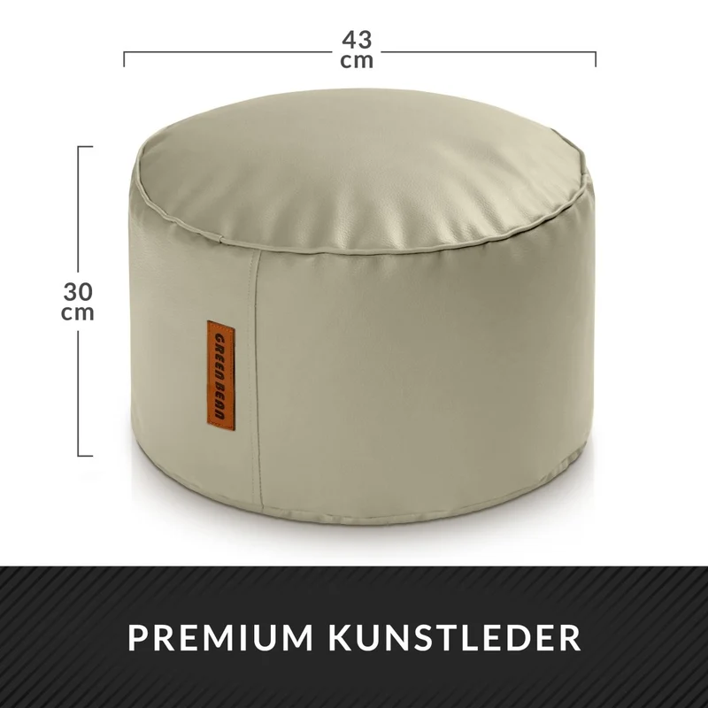 Stay Sitzhocker aus Kunstleder