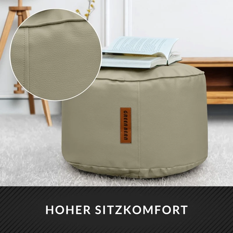 Stay Sitzhocker aus Kunstleder