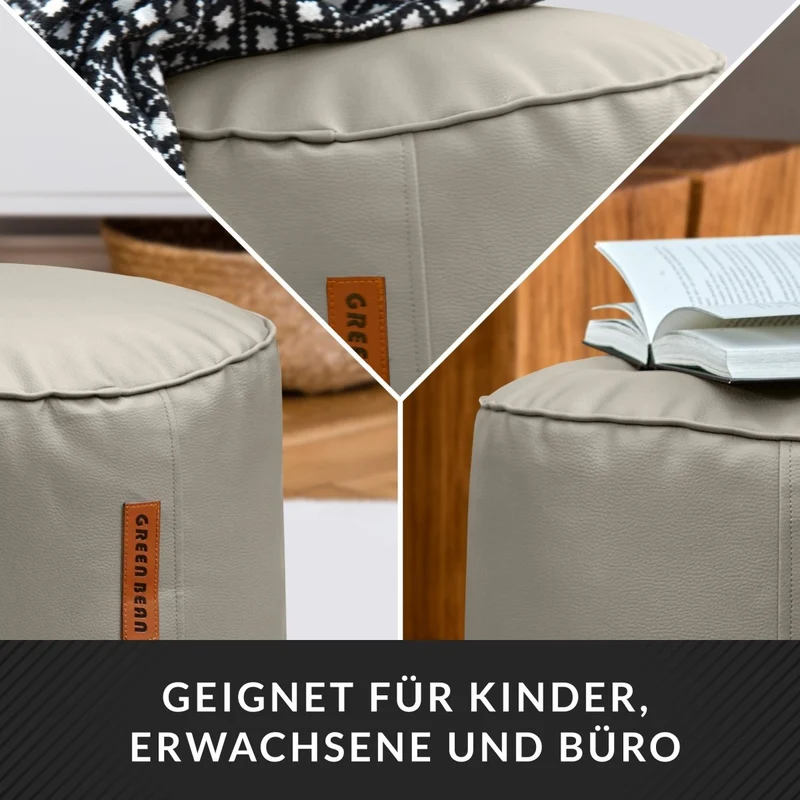 Stay Sitzhocker aus Kunstleder