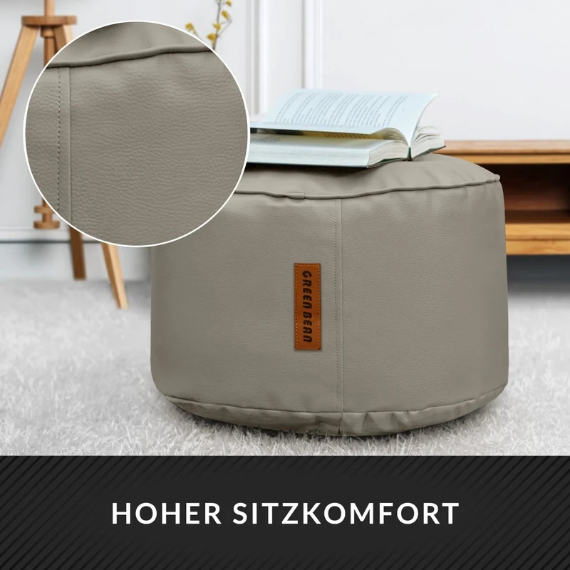 Stay Sitzhocker aus Kunstleder