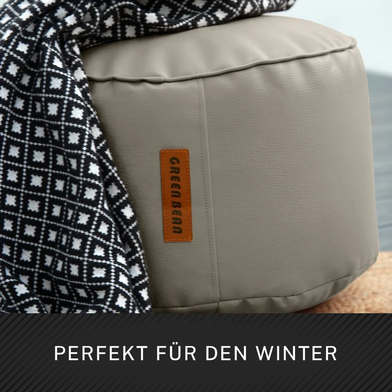 Stay Sitzhocker aus Kunstleder