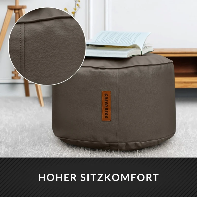 Stay Sitzhocker aus Kunstleder