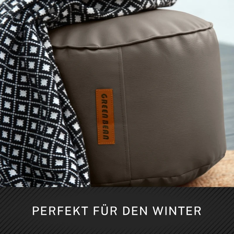 Stay Sitzhocker aus Kunstleder