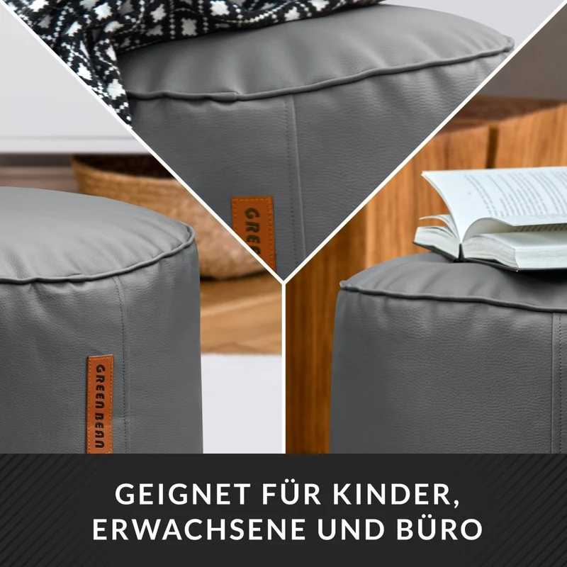 Stay Sitzhocker aus Kunstleder