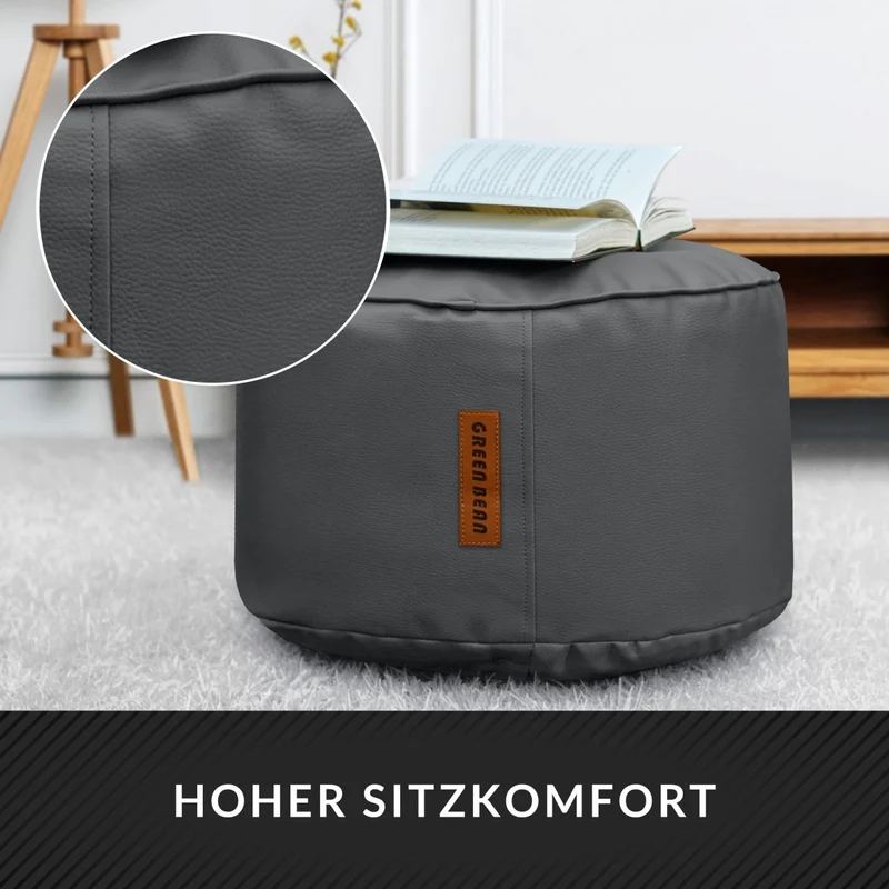 Stay Sitzhocker aus Kunstleder