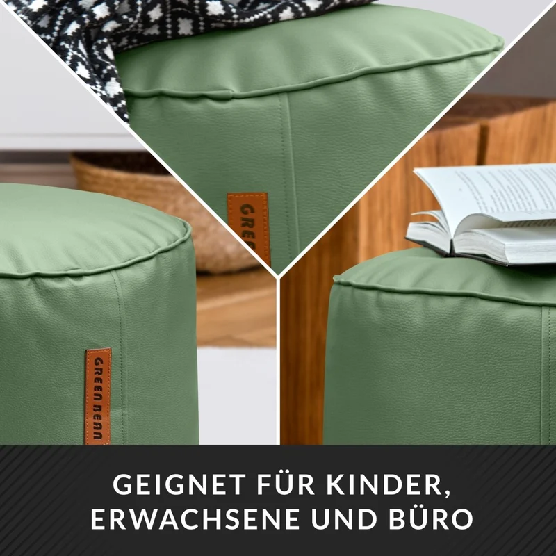 Stay Sitzhocker aus Kunstleder