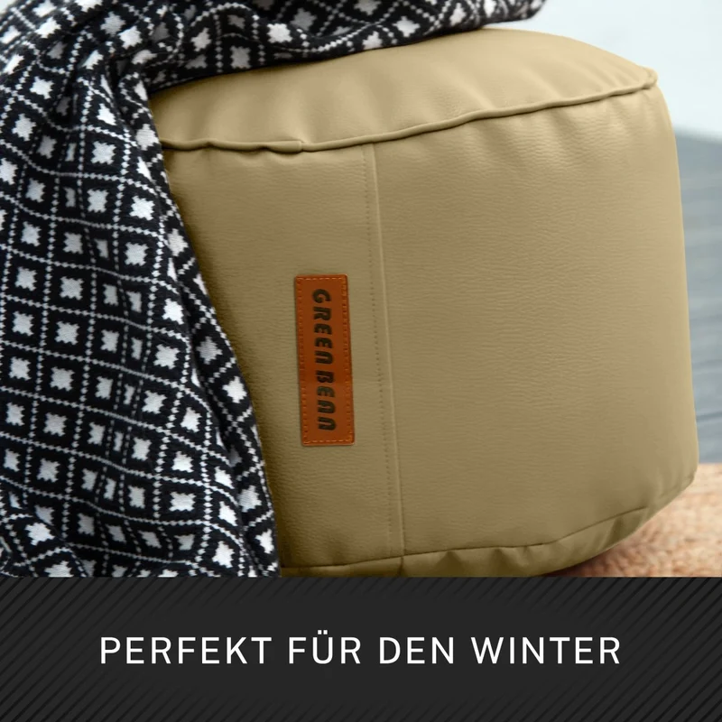 Stay Sitzhocker aus Kunstleder
