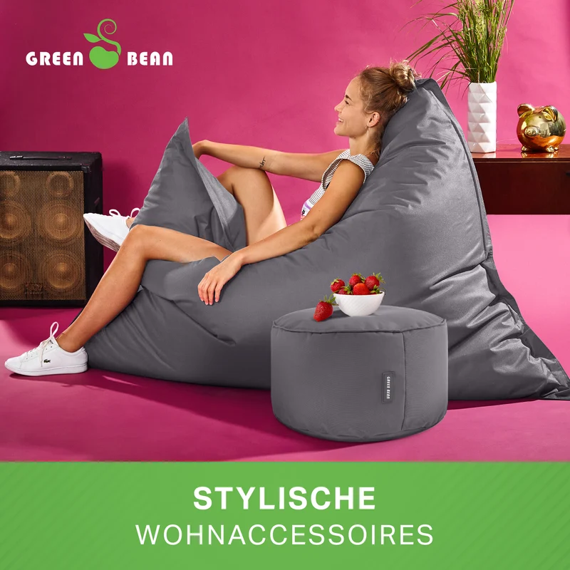 Square Riesensitzsack mit Pouf Stay