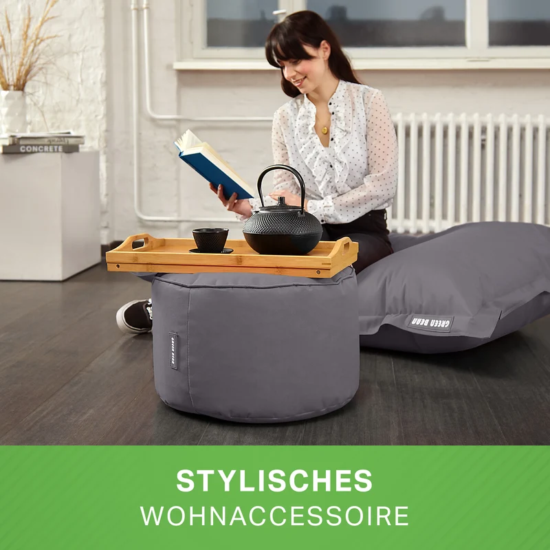 Square Riesensitzsack mit Pouf Stay