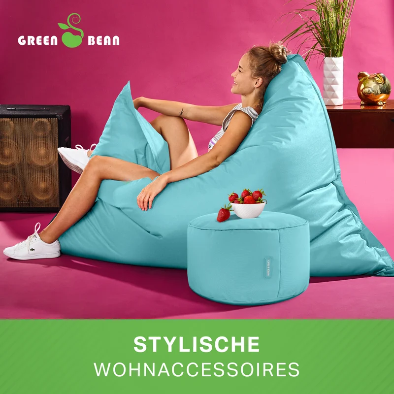 Square Riesensitzsack mit Pouf Stay