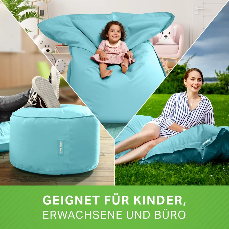 Square Riesensitzsack mit Pouf Stay