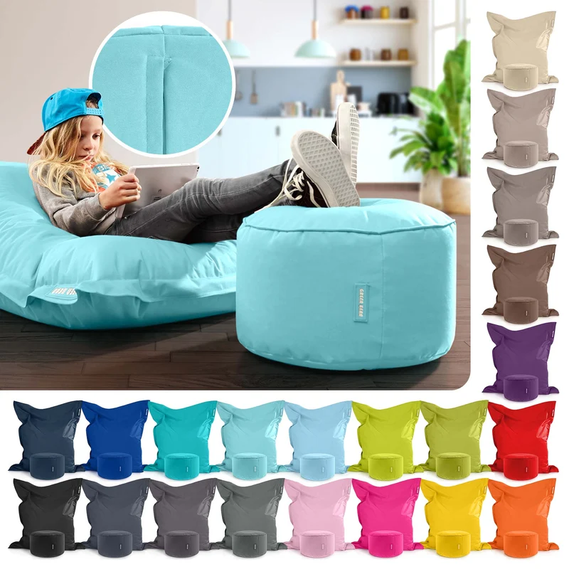 Square Riesensitzsack mit Pouf Stay