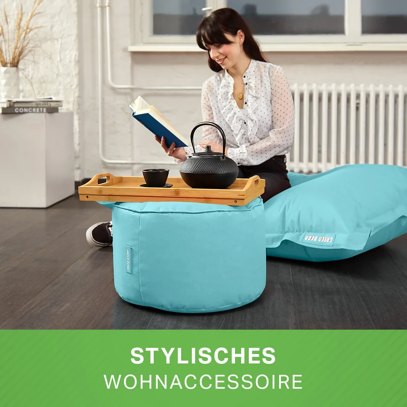 Square Riesensitzsack mit Pouf Stay