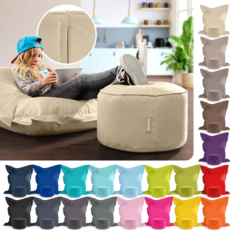 Square Riesensitzsack mit Pouf Stay
