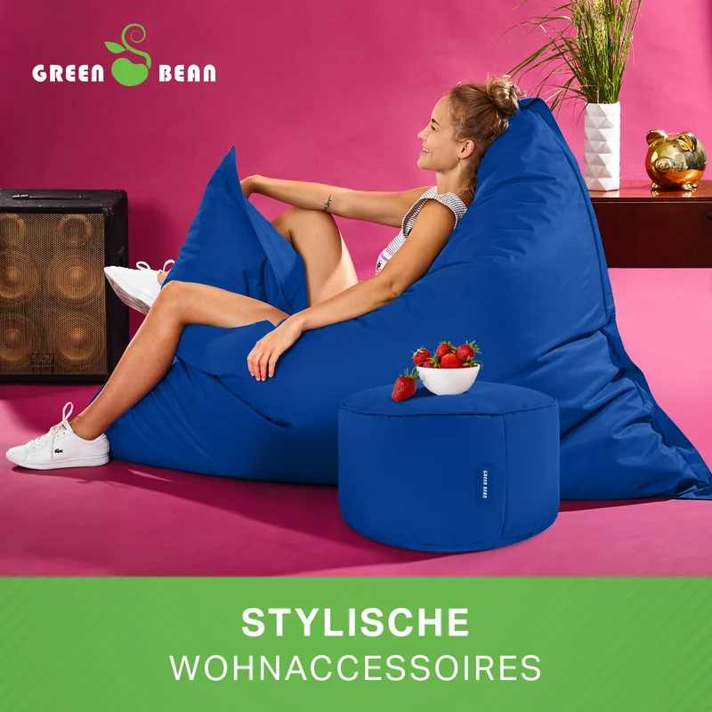 Square Riesensitzsack mit Pouf Stay