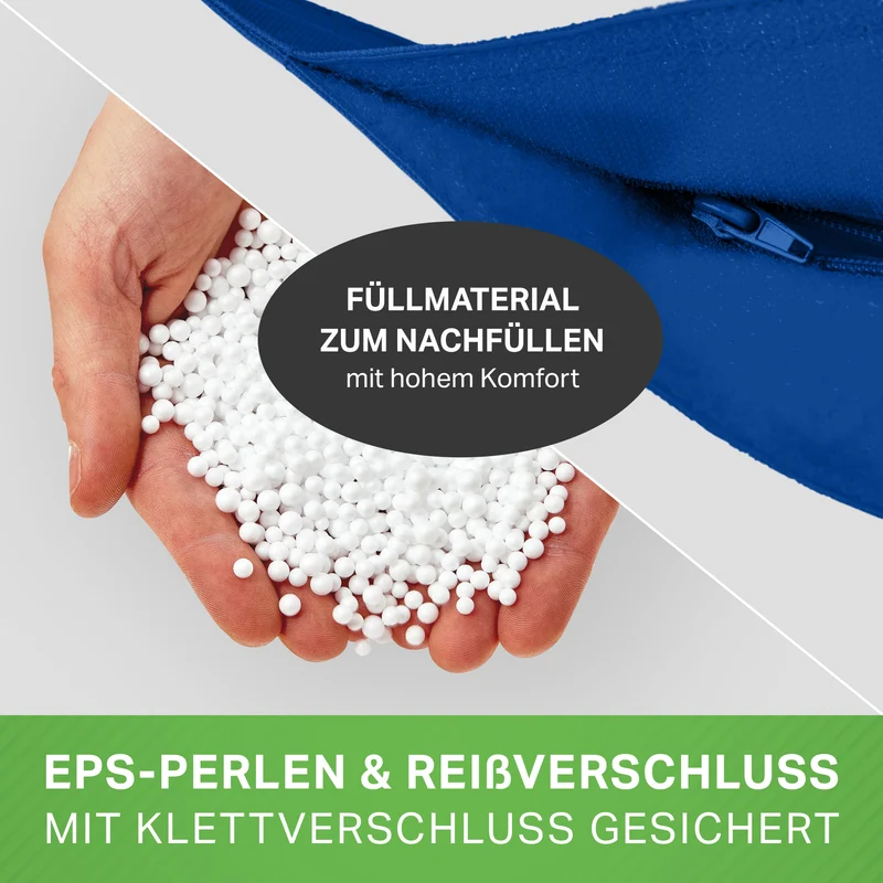 Square Riesensitzsack mit Pouf Stay