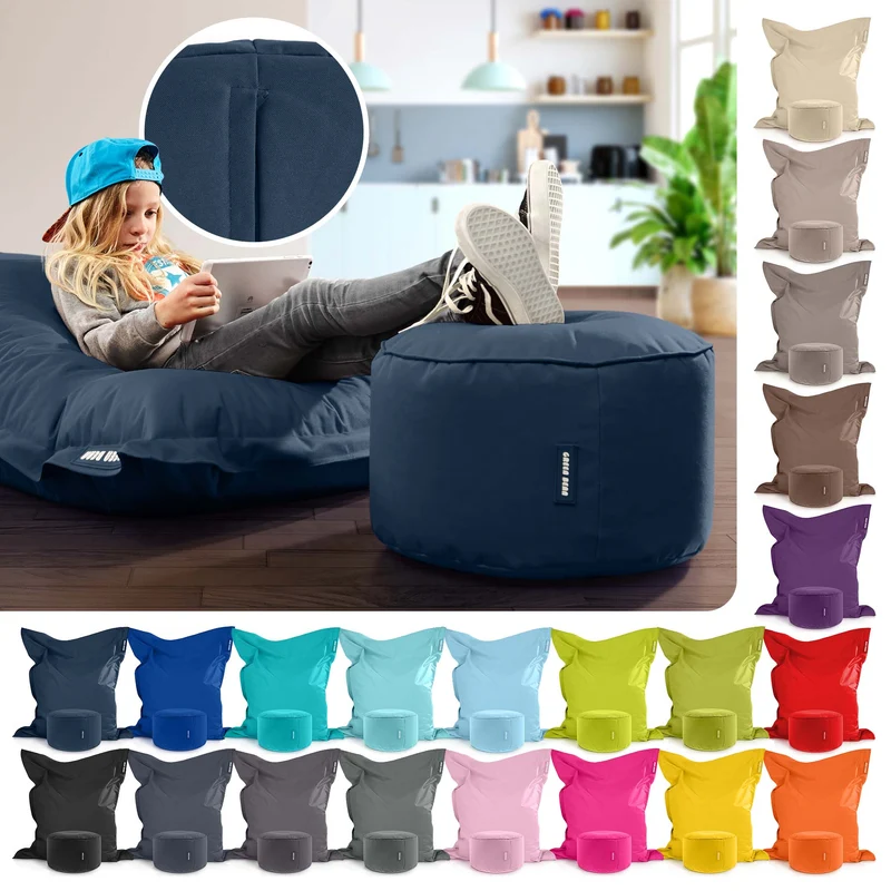 Square Riesensitzsack mit Pouf Stay