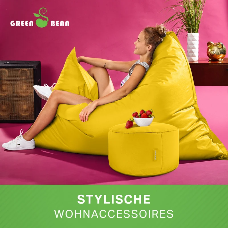 Square Riesensitzsack mit Pouf Stay