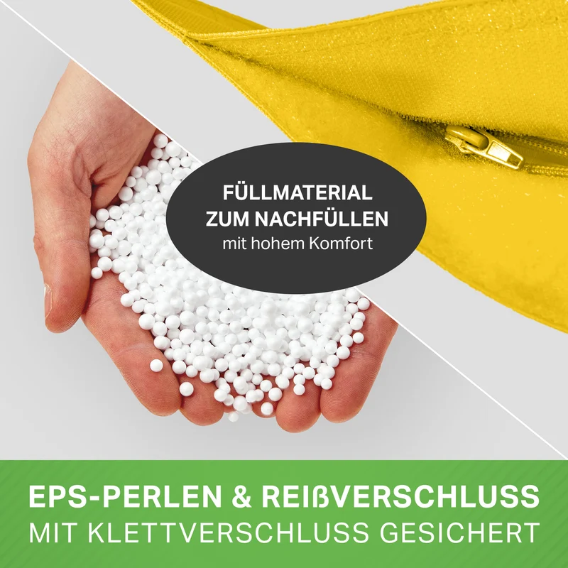 Square Riesensitzsack mit Pouf Stay