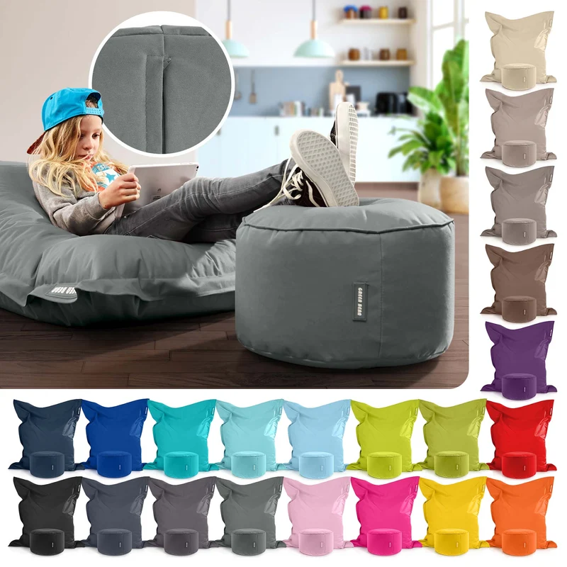 Square Riesensitzsack mit Pouf Stay