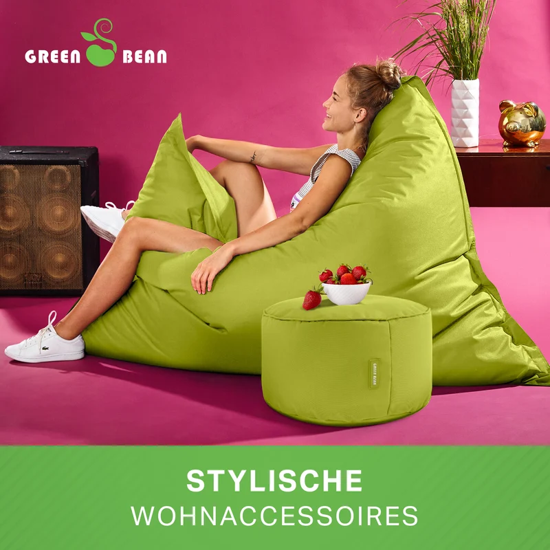 Square Riesensitzsack mit Pouf Stay