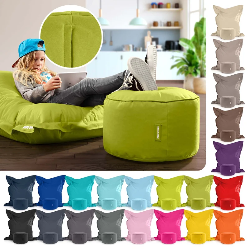 Square Riesensitzsack mit Pouf Stay