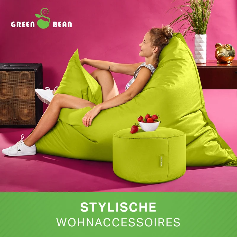 Square Riesensitzsack mit Pouf Stay