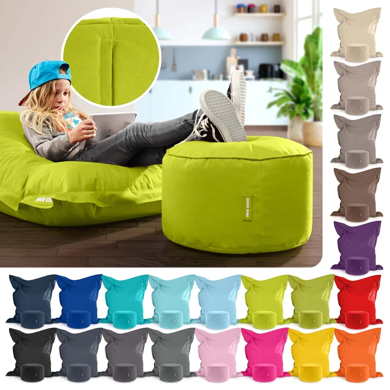 Square Riesensitzsack mit Pouf Stay