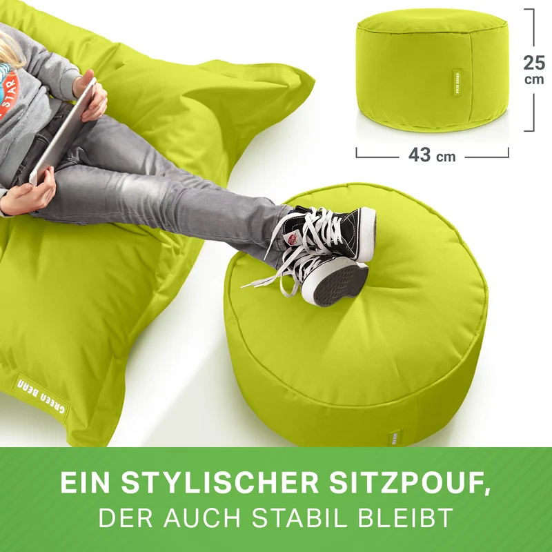 Square Riesensitzsack mit Pouf Stay