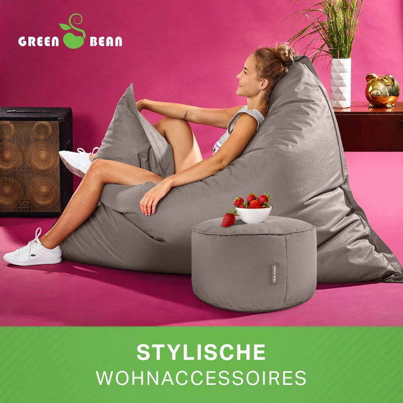 Square Riesensitzsack mit Pouf Stay