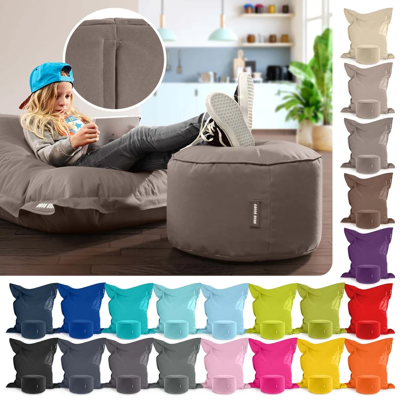 Square Riesensitzsack mit Pouf Stay