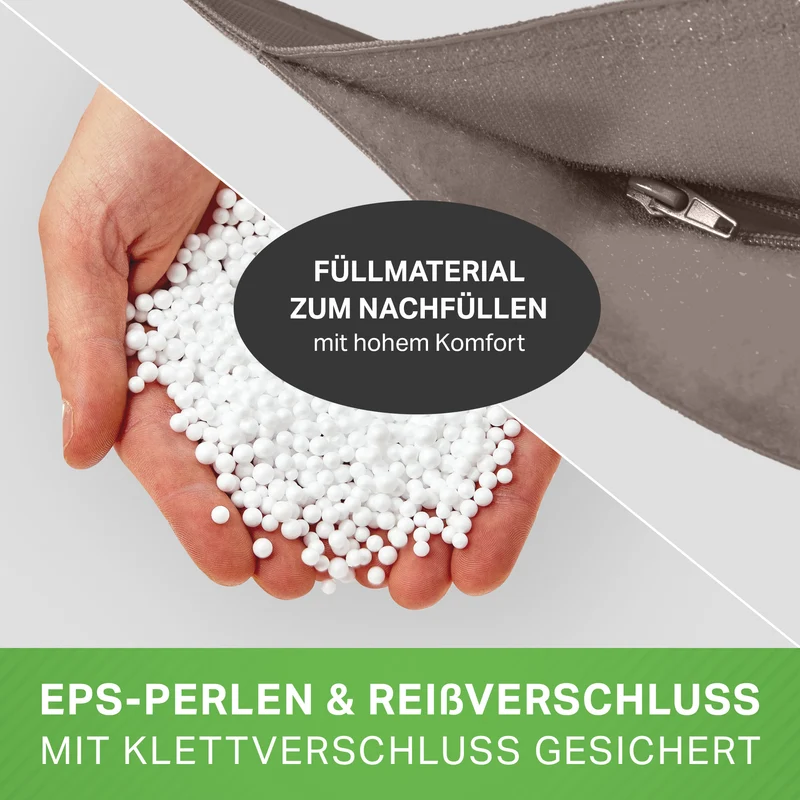 Square Riesensitzsack mit Pouf Stay