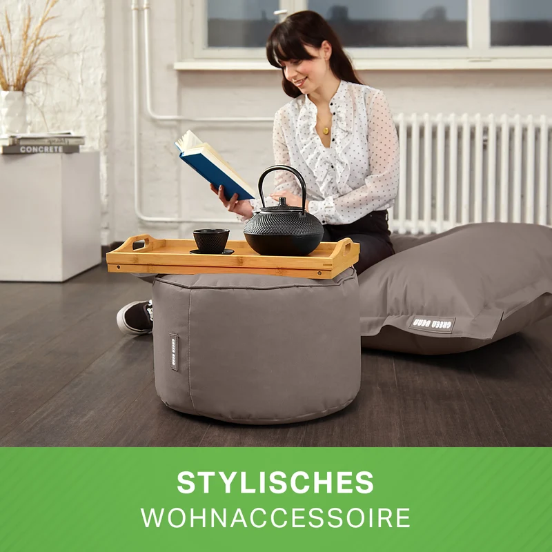Square Riesensitzsack mit Pouf Stay