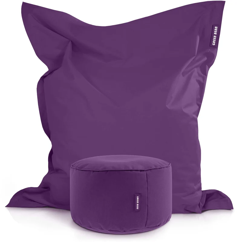 Square Riesensitzsack mit Pouf Stay