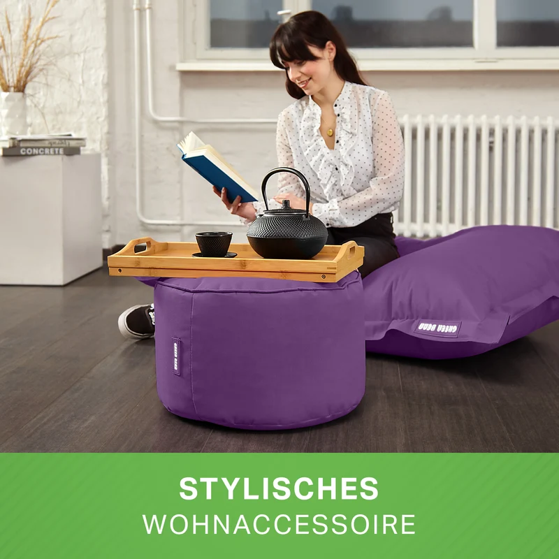 Square Riesensitzsack mit Pouf Stay