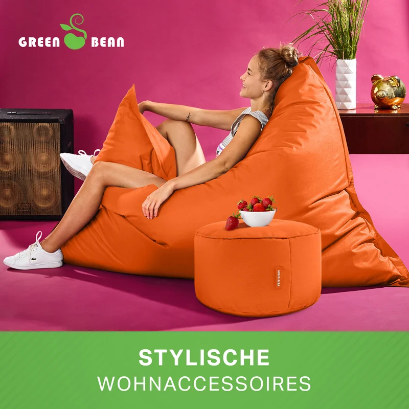Square Riesensitzsack mit Pouf Stay