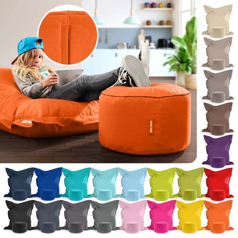Square Riesensitzsack mit Pouf Stay