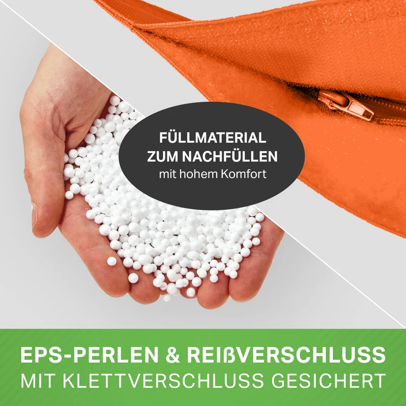 Square Riesensitzsack mit Pouf Stay