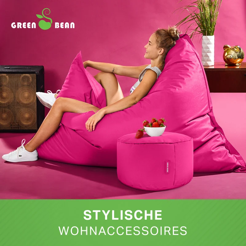 Square Riesensitzsack mit Pouf Stay