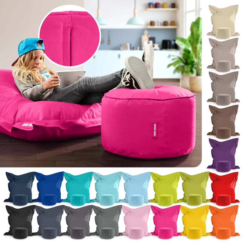 Square Riesensitzsack mit Pouf Stay