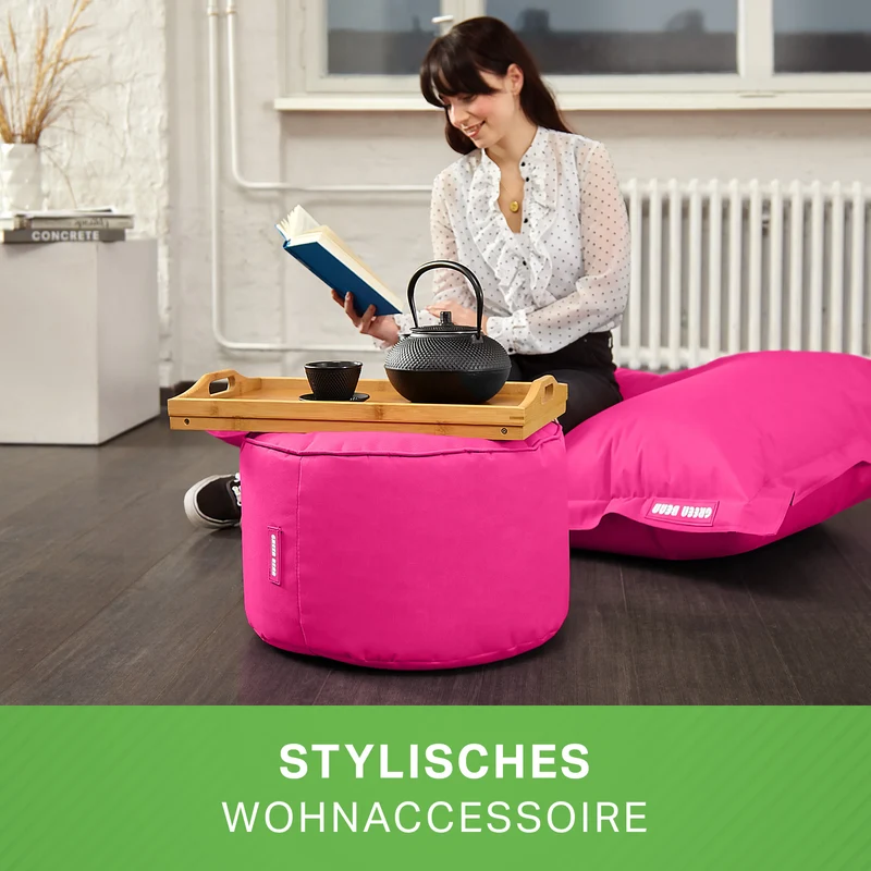 Square Riesensitzsack mit Pouf Stay