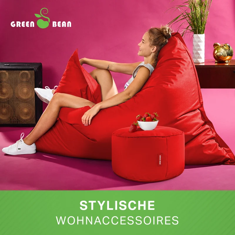 Square Riesensitzsack mit Pouf Stay